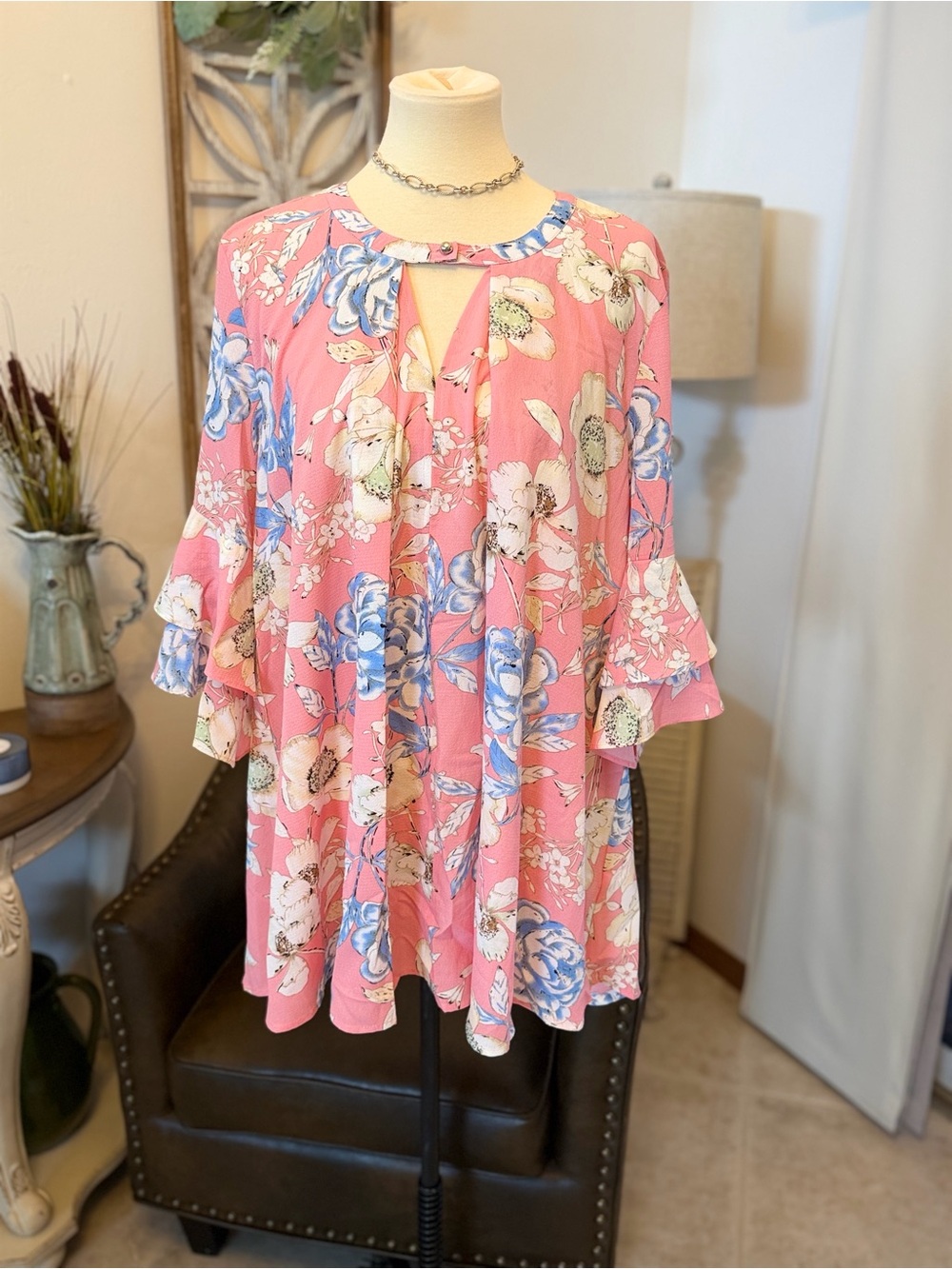 Jodifl floral print swing flutter sleeve mini dress nwt size small